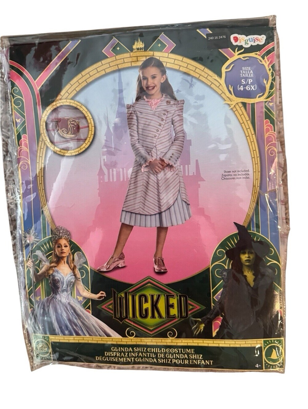 Disguise Kids Wicked Glinda Shiz Costume Small 4-6
